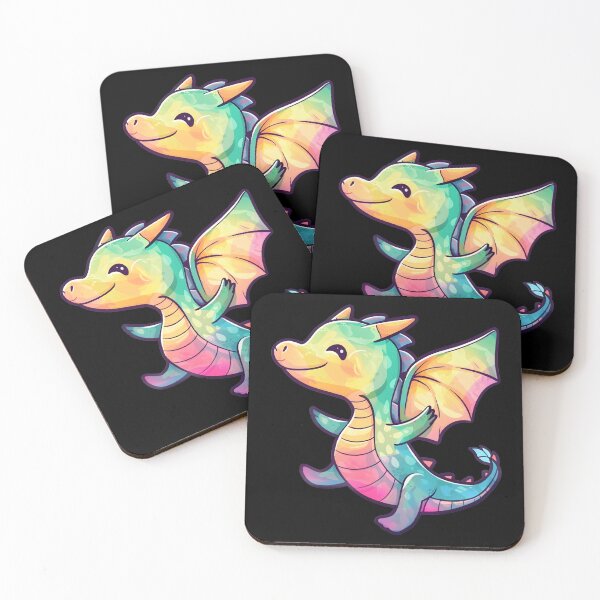 Aperçu de l'œuvre Cute Kawaii Colorful Dancing Dragon créée et vendue par Leonardo Palumbo.