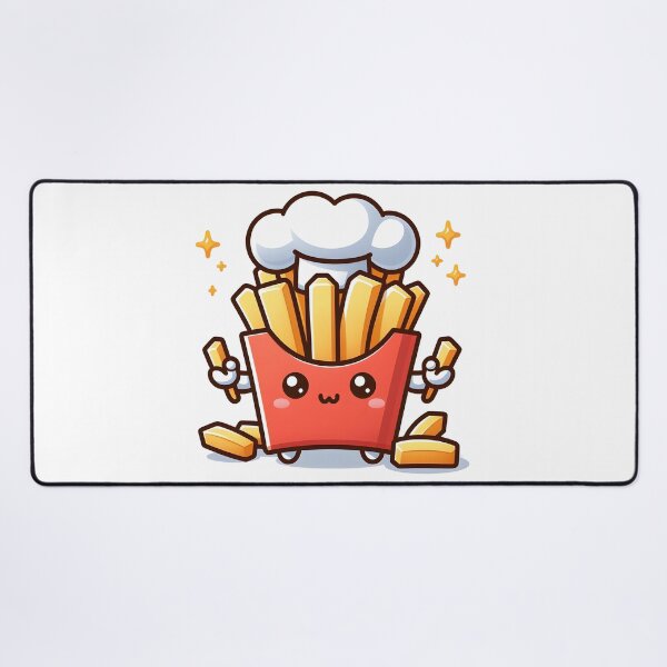 Item preview, Kawaii French Fries With Chef Hat designed and sold by CanvasCutie.