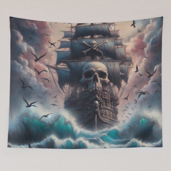 Item preview, Ghost Ship Amidst the Stormy Seas designed and sold by Patriot Artyfact.