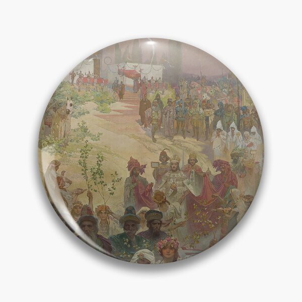 Item preview, The Slav Epic cycle No 6 The Coronation of the Serbian Tsar Stefan Dušan as East Roman Emperor, by Alphonse Mucha. HIGH DEFINITION designed and sold by MINDTHECHERRY.
