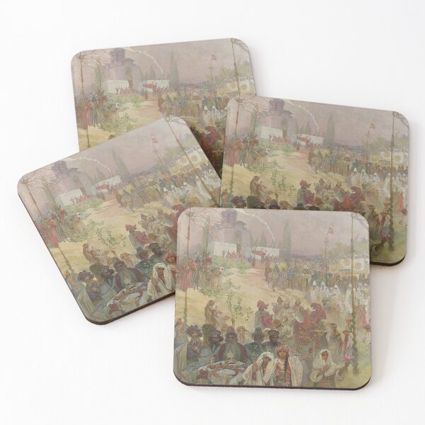 Item preview, The Slav Epic cycle No 6 The Coronation of the Serbian Tsar Stefan Dušan as East Roman Emperor, by Alphonse Mucha. HIGH DEFINITION designed and sold by MINDTHECHERRY.