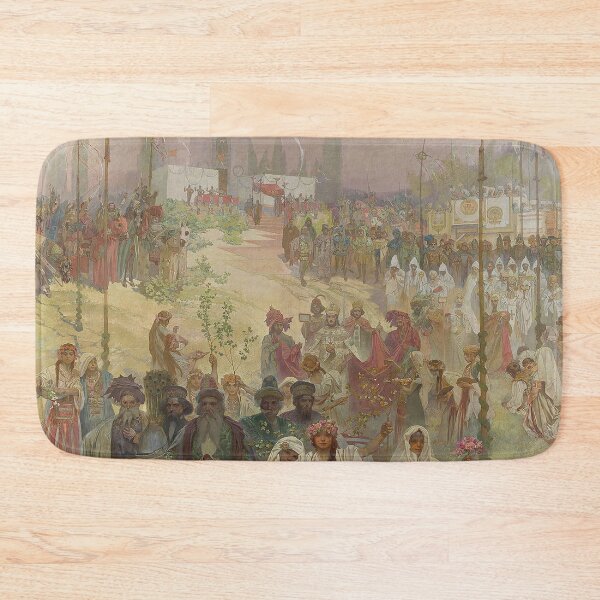 Item preview, The Slav Epic cycle No 6 The Coronation of the Serbian Tsar Stefan Dušan as East Roman Emperor, by Alphonse Mucha. HIGH DEFINITION designed and sold by MINDTHECHERRY.