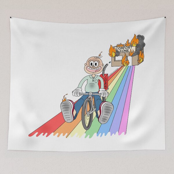 Item preview, Burning Down The Comfort Zone designed and sold by paolaalchapar.