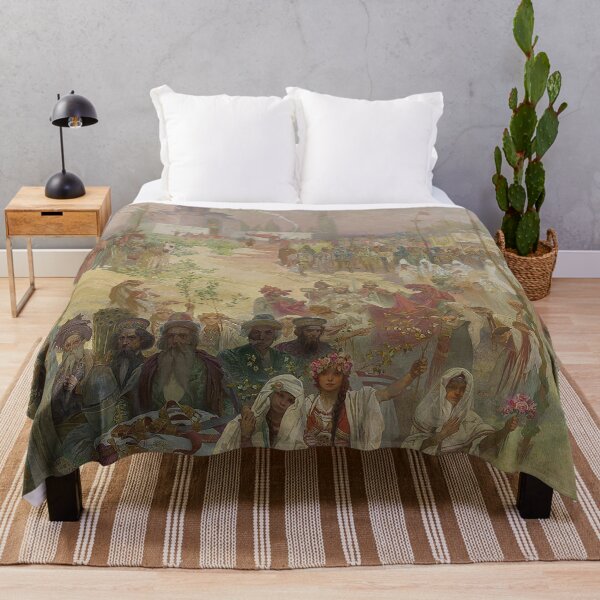 Item preview, The Slav Epic cycle No 6 The Coronation of the Serbian Tsar Stefan Dušan as East Roman Emperor, by Alphonse Mucha. HIGH DEFINITION designed and sold by MINDTHECHERRY.