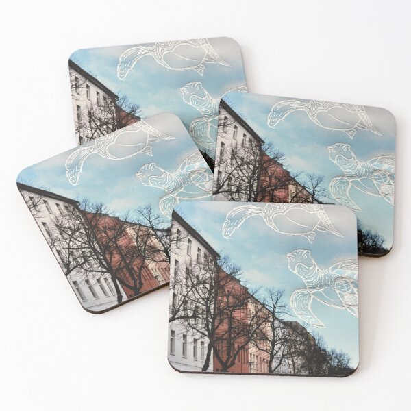 Item preview, SEA TURTLES IN BLUE SKY designed and sold by whitegroove.