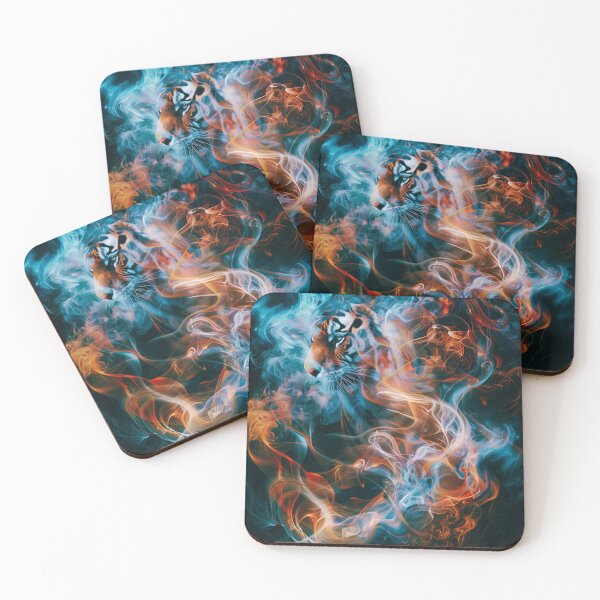 Item preview, Tiger in the smoke abstract  designed and sold by Lewis-mart.