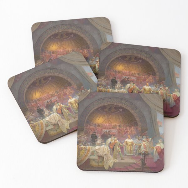 Item preview, The Slav Epic cycle No 5, The Czech King Přemysl Otakar II (1924),  by Alphonse Mucha. HIGH DEFINITION designed and sold by MINDTHECHERRY.