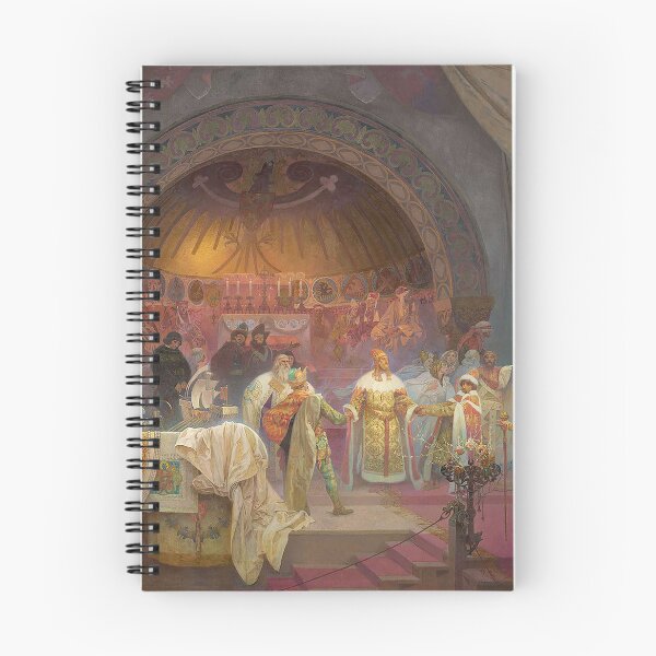 Item preview, The Slav Epic cycle No 5, The Czech King Přemysl Otakar II (1924),  by Alphonse Mucha. HIGH DEFINITION designed and sold by MINDTHECHERRY.