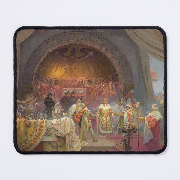 Item preview, The Slav Epic cycle No 5, The Czech King Přemysl Otakar II (1924), by Alphonse Mucha. HIGH DEFINITION designed and sold by MINDTHECHERRY.