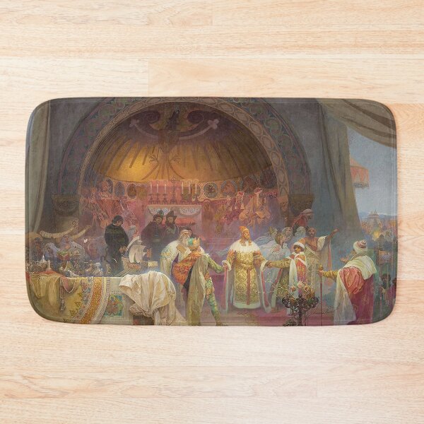 Item preview, The Slav Epic cycle No 5, The Czech King Přemysl Otakar II (1924),  by Alphonse Mucha. HIGH DEFINITION designed and sold by MINDTHECHERRY.