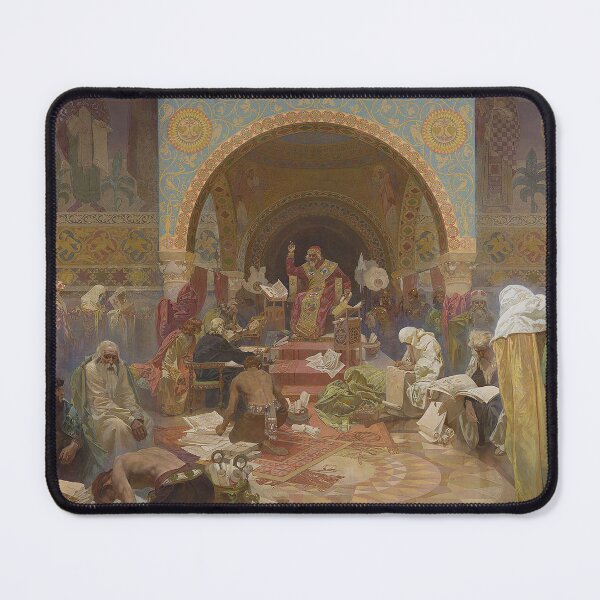 Item preview, The Slav Epic cycle No 4, The Bulgarian Tsar Simeon, by Alphonse Mucha. HIGH DEFINITION designed and sold by MINDTHECHERRY.