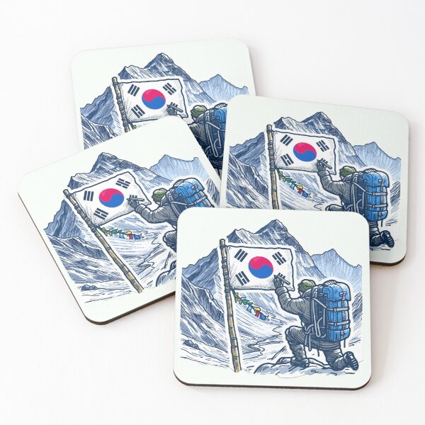 Item preview,  Korean Flag at Everest Summit,  designed and sold by PaintMeWorld.