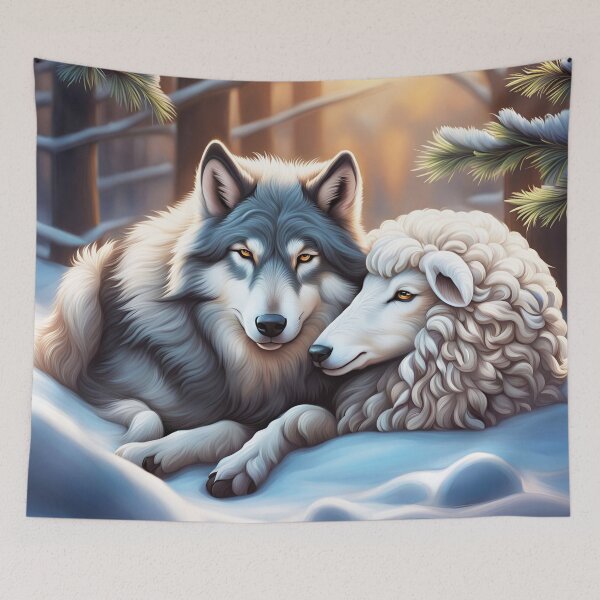 Item preview, Sheep Wolf Winter designed and sold by HumusArt.