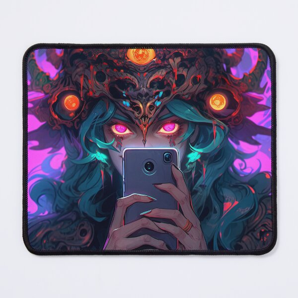 Item preview, Mystic Neon Demon Selfie Anime Girl designed and sold by bubblegoth.