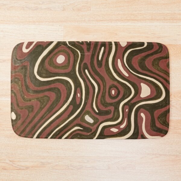 Item preview, dark green and pink drawing designed and sold by Lilou Boivin.