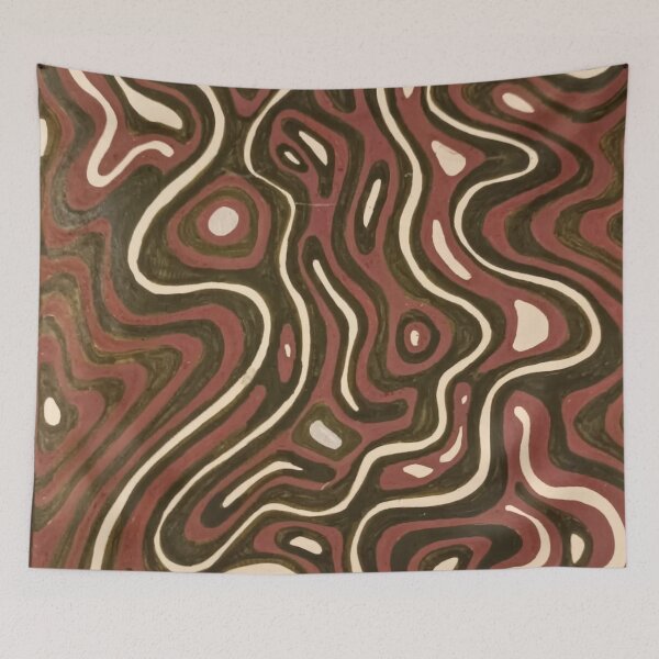 Item preview, dark green and pink drawing designed and sold by Lilou Boivin.