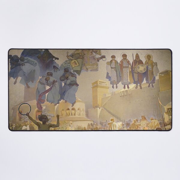 Item preview, The Slav Epic cycle No.3, The Introduction of the Slavonic Liturgy, by Alphonse Mucha. HIGH DEFINITION designed and sold by MINDTHECHERRY.