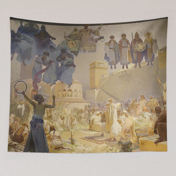 Item preview, The Slav Epic cycle No.3, The Introduction of the Slavonic Liturgy, by Alphonse Mucha. HIGH DEFINITION designed and sold by MINDTHECHERRY.