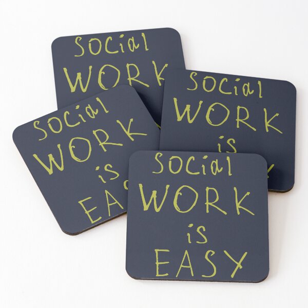Item preview, Social work is easy designed and sold by kinpirks.