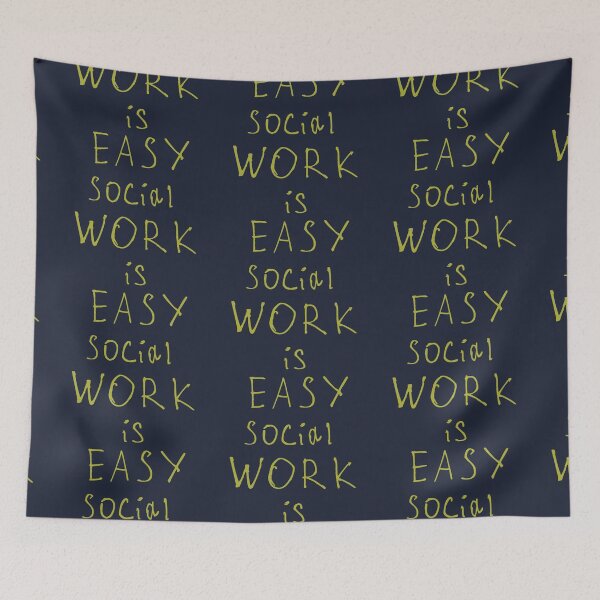 Item preview, Social work is easy designed and sold by kinpirks.