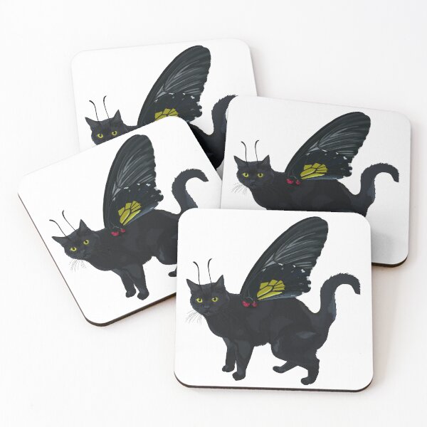 Item preview, Black Southern Birdwing Shorthair Butterfly Cat designed and sold by Carleah Unique.