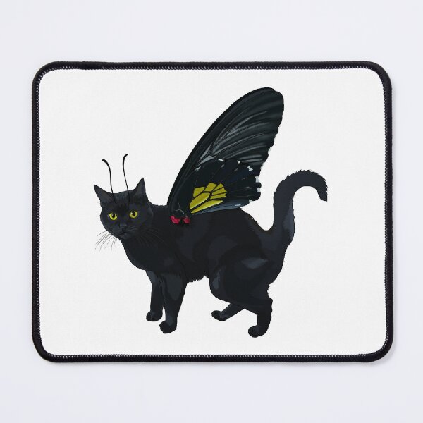 Item preview, Black Southern Birdwing Shorthair Butterfly Cat designed and sold by Carleah Unique.