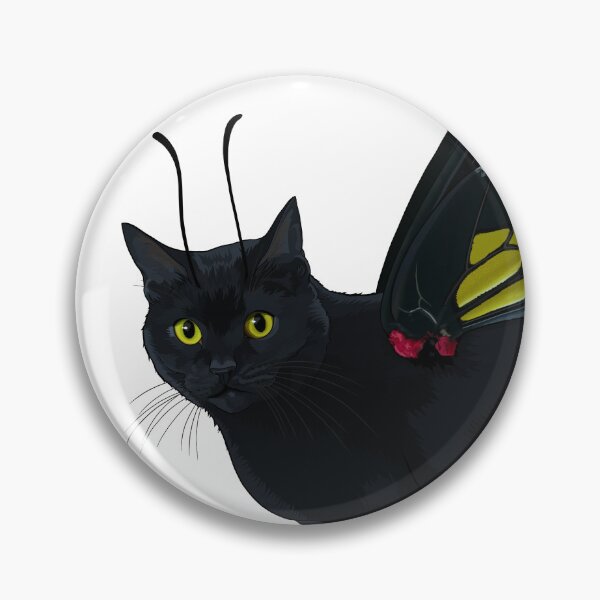 Item preview, Black Southern Birdwing Shorthair Butterfly Cat designed and sold by Carleah Unique.
