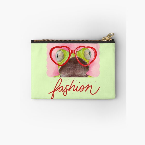 Item preview, Fashion Frog with Red Heart Glasses designed and sold by SpiralBalloon.