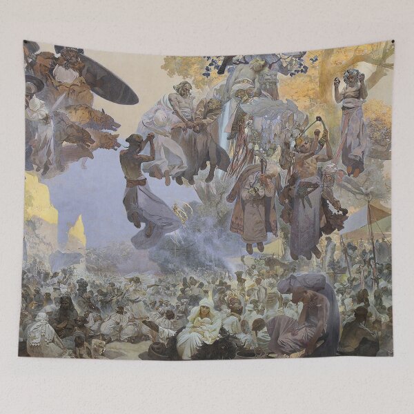 Item preview, The Slav Epic cycle No.2 The Celebration of Svantovít, by Alphonse Mucha. HIGH DEFINITION designed and sold by MINDTHECHERRY.