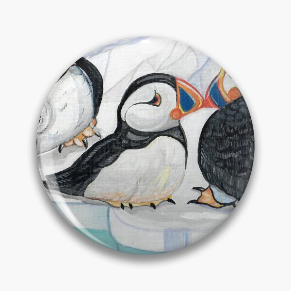 Item preview, Puffin Love Triangle designed and sold by ArtByBeatriz.