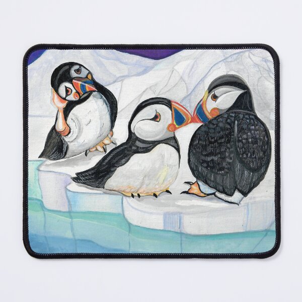 Item preview, Puffin Love Triangle designed and sold by ArtByBeatriz.