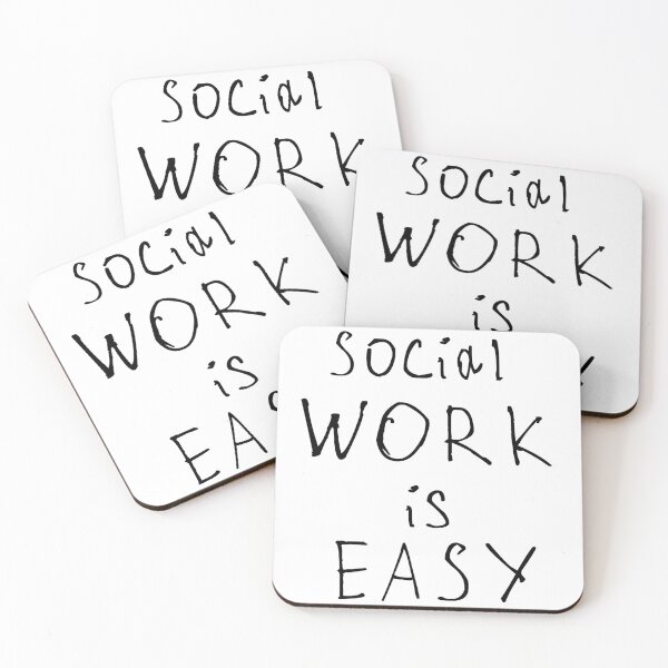 Item preview, Social work is easy designed and sold by kinpirks.