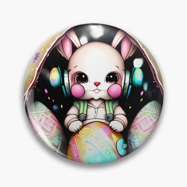Item preview, Easter cyber bunny inside Easter egg designed and sold by BritishDelights.