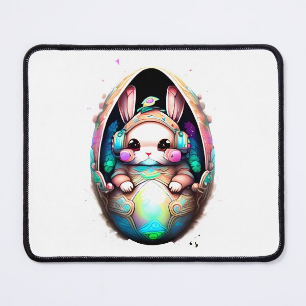 Item preview, Easter chibby cyber bunny inside Easter egg designed and sold by BritishDelights.