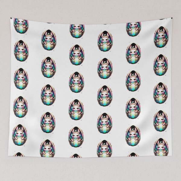 Item preview, Easter chibby cyber bunny inside Easter egg designed and sold by BritishDelights.