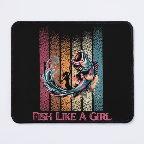 Item preview, Textured Pastel Retro Fish Like A Girl designed and sold by AlienOccupation.