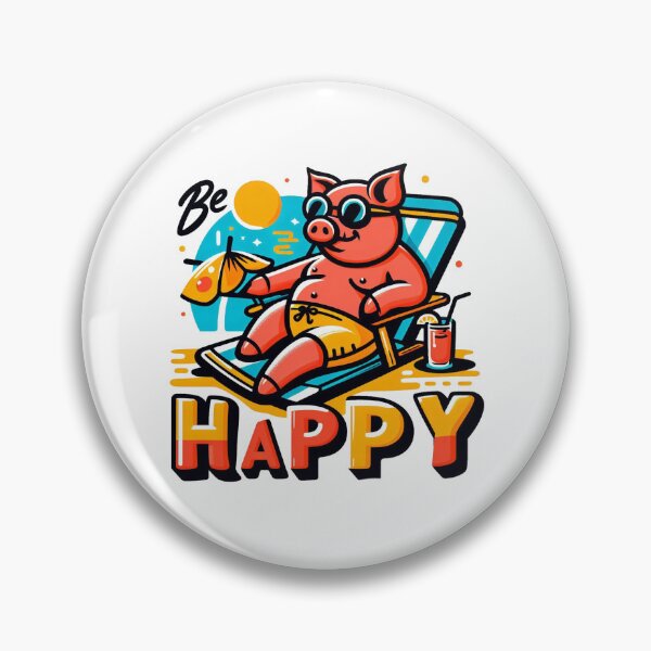Item preview, Happy chilled out pig designed and sold by Dannysdesigns80.