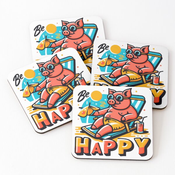 Item preview, Happy chilled out pig designed and sold by Dannysdesigns80.