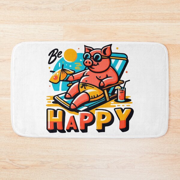 Item preview, Happy chilled out pig designed and sold by Dannysdesigns80.
