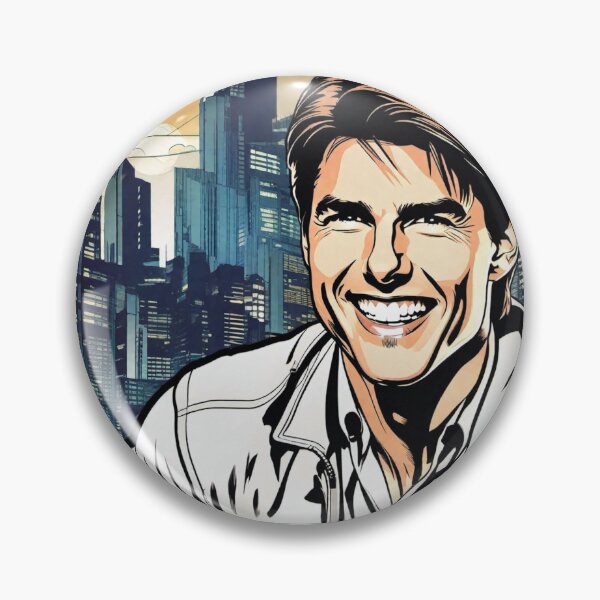 Item preview, Smiling Young Tom Cruise In Comics Art  designed and sold by sportsimpact.