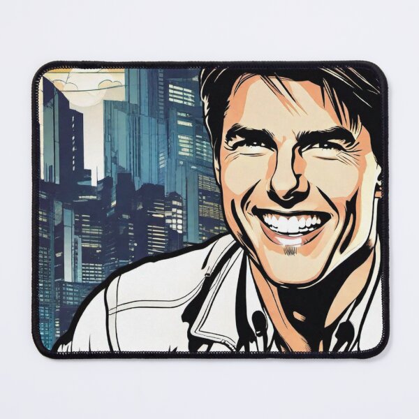 Item preview, Smiling Young Tom Cruise In Comics Art  designed and sold by sportsimpact.