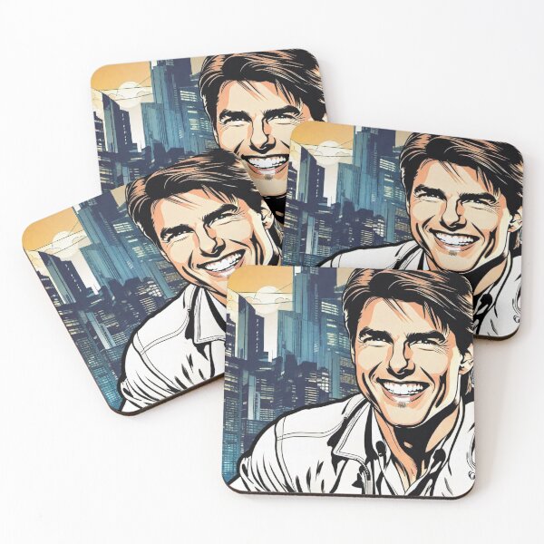 Item preview, Smiling Young Tom Cruise In Comics Art  designed and sold by sportsimpact.