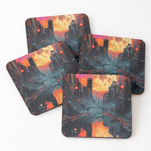 Item preview, Moonrise over Lyran City designed and sold by OccultDreams.