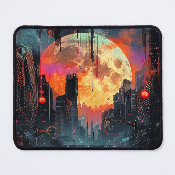 Item preview, Moonrise over Lyran City designed and sold by OccultDreams.