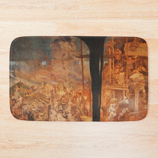 Item preview, The Slav Epic, cycle No.14 Defense of Sziget against the Turks by Nicholas Zrinsky., by Alphonse Mucha. HIGH DEFINITION designed and sold by MINDTHECHERRY.