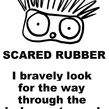Artwork thumbnail, SCARED RUBBER by RubberWorld