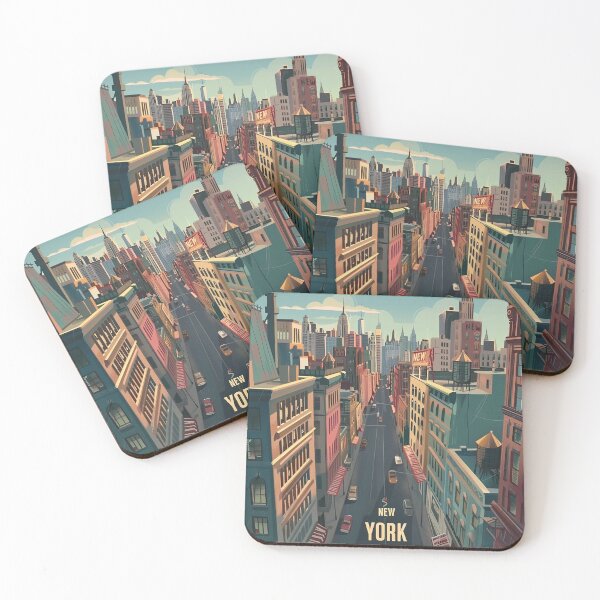 Item preview, Retro NewYork Illustration designed and sold by nomiraclehere.