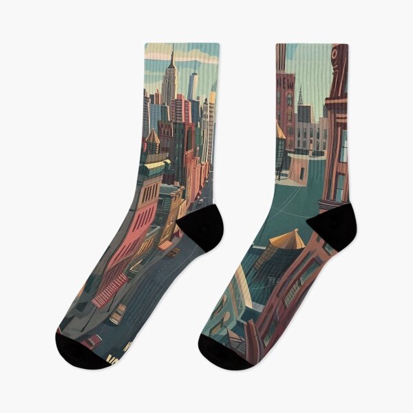 Item preview, Retro NewYork Illustration designed and sold by nomiraclehere.