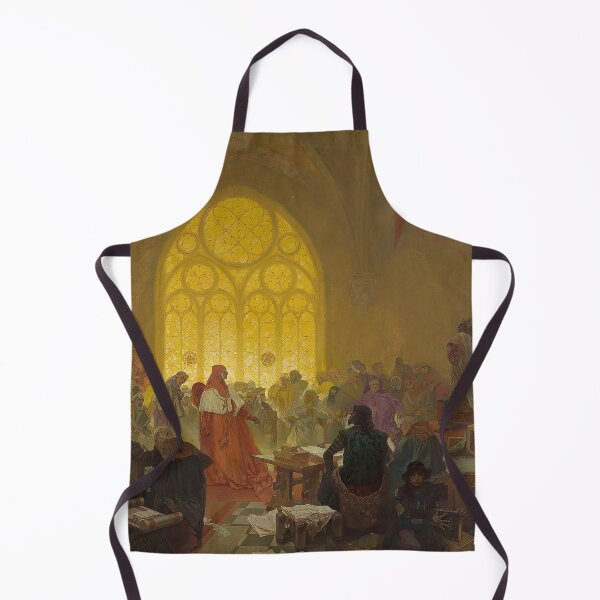Item preview, The Slav Epic, cycle No.13 The Hussite King Jiří of Poděbrady 1923., by Alphonse Mucha. HIGH DEFINITION designed and sold by MINDTHECHERRY.