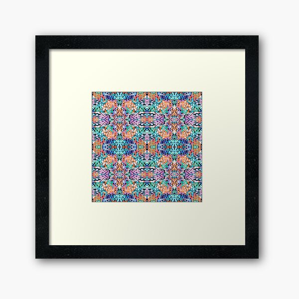 Pattern, tracery, weave, template, routine, stereotype, gauge, mold Framed Art Print